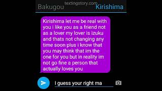 part 1 denki x Kirishima texting story why I picked to do this texting story in description [upl. by Hardi]