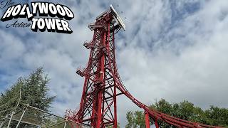 THE HOLLYWOOD ACTION TOWER  MOVIELAND PARK  4K Rider Cam POV [upl. by Gabrielli]