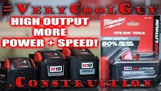 Milwaukee M18 HIGH OUTPUT Batteries  Watch Before You Buy [upl. by Malvin]