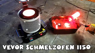 VEVOR 1150°C 3 kg digitaler Schmelzofen für Metall [upl. by Aerehs962]