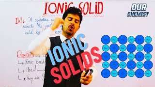 Types of Crystalline solids  Ionic Solids  complete lecture by Dur chemist [upl. by Nayab356]