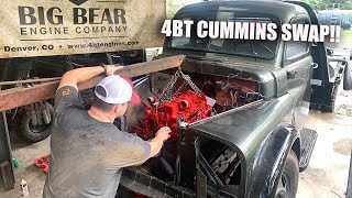 70 Year Old Dodge Farm Truck Gets New 4BT Cummins Diesel Engine Straight Ripper [upl. by Koorb858]