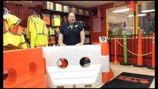 Traffic Safety Services TSS590 Water Filled Barrier Product Information Video [upl. by Aerbua]