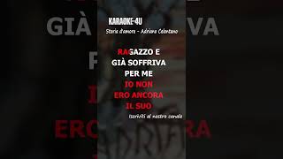 Storia damore  Adriano Celentano karaokestrumentaletestolyrics [upl. by Kerrison]