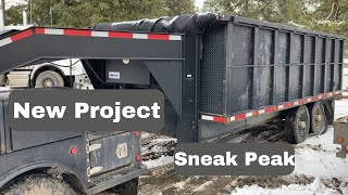 Custom Homemade Gooseneck Dump Trailer Review And Walkaround Plus New Project Sneak Peak [upl. by Anirehs186]