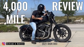 2021 Harley Davidson Iron 883 4000 Mile Review [upl. by Shipman]