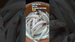 Lady fish fry 😋ঘরকন্যা🥗ladyfishfishfry [upl. by Ahsenav367]