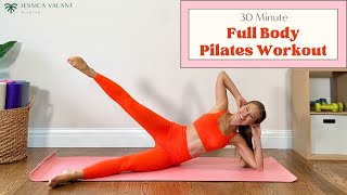 30 Min Full Body Workout  All Levels At Home Pilates No Equipment [upl. by Poler]