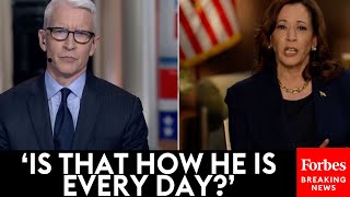 VIRAL INTERVIEW Kamala Harris Has Tense PostDebate Interview With CNNs Anderson Cooper [upl. by Peltier]