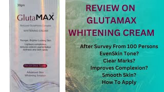 Whitening Cream  Gluta Max whitening cream  Review on creams [upl. by Alexina]