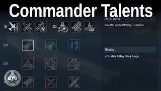 New Captain Skills  Talents  World of Warships Blitz [upl. by Deloria]