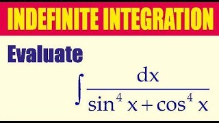 Indefinite Integration 1 sin4x  cos4x dx  cbseexams XII JEE NDA [upl. by Dempster847]