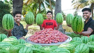 WATERMELON CHICKEN BIRYANI  Yummy Watermelon Dum Biryani Recipe  Village food [upl. by Pentha801]