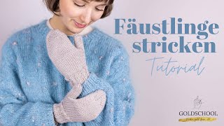 FÄUSTLINGE stricken  Tutorial für Anfängerinnen 🧶 [upl. by Charmion]