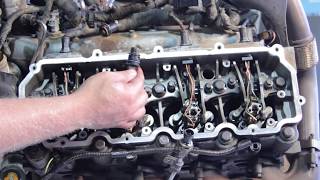 Ford 60 Liter Powerstroke Fuel Injector Installation [upl. by Kaz214]