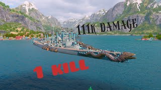 World of Warships Legends Tirpitz111k damage1 kill [upl. by Kim658]