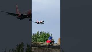 Jet2 landing Leeds Bradford international airport [upl. by Ahtnams]