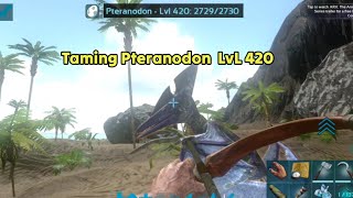 Taming 420 Lvl Pteranodon How to tame Pteranodon Ark Mobile Ark mobile revamp Ep 5 [upl. by Ignatius]