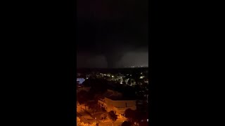 Overnight tornado moves towards Dunedin [upl. by Sivram]