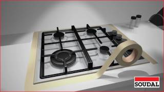 Silicone aanbrengen in keuken met Soudal Keuken Silicone en Soudal Hoge Temperatuur Silicone [upl. by Ear549]