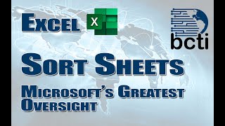 Microsoft Excel  Sort Sheets Alphabetically [upl. by Mosenthal725]