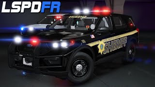 NEW  Sheriff Ford Explorer  LSSD  GTA 5 Police Mods [upl. by Dudden]