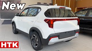 KIA SONET HTK 2024 New Model Value For Money New KIA Sonet Htk White colour Second Base Model Review [upl. by Fritzsche]