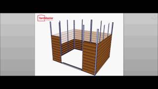 YardMaster Woodgrain Shiplap WGL Metal Shed  How to Assemble [upl. by Ainedrag]