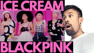 BLACKPINK  ICE CREAM REACTION  WELL [upl. by Pierpont]