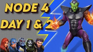 POWER DUO GLOBAL CONTINUES Dark Dimension 6 Node 4 Day 1 amp 2 MARVEL Strike Force [upl. by Binetta]