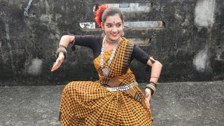 Mokor Porobe Modna Chora  Folk Dance Cover  Folk Dance  Priyanjali poddar [upl. by Amadus]