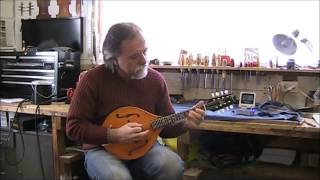 David Surette trying his new Girouard Mandolin [upl. by Neeluj893]