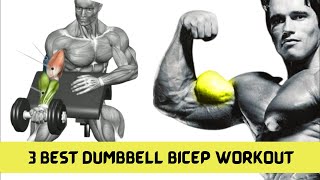 3 Best Dumbbell Bicep Workout  Amazing Results Try This Workout  Fitkill [upl. by Miehar]