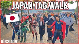 Japan Tag 2024 Walk 4K  Firework 📍Düsseldorf Germany Full Tour Walkthrough [upl. by Ise]