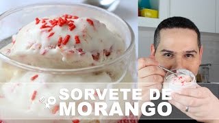 Sorvete de morango com baunilha [upl. by Gabrielle]