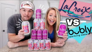 Bubly vs La Croix NEW BUBLY FLAVOR Passionfruit Bubly vs LaCroix Whats the best sparkling water [upl. by Soane]