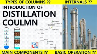 What is a Distillation Column  Column Internals amp Components  Basic Operations  Piping Mantra [upl. by Ynnelg]