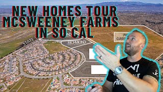 Inside Tour of 3 Model Homes in Hemets Master Planned Community  McSweeney Farms [upl. by Iene]