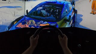 ALMOST REAL POV WRC23 Sweden on Triple 48quot 4K 120hz Oled Monitors [upl. by Htebzil]