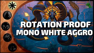 ⚪MONO WHITE AGGRO is Rotation Proof  Dominaria United Standard 2023 Deck MTG Arena BO1 Ranked [upl. by Yvan]