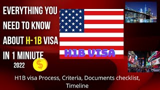 Complete H1B visa documents checklist criteria timeline all you need to know in 1 min Ep3 [upl. by Rolyab]