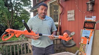 Black and Decker Corded Grass String Trimmer amp Edger Full Review [upl. by Rhu594]