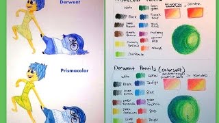 Prismacolor VS Derwent colored pencils [upl. by Lidaa]