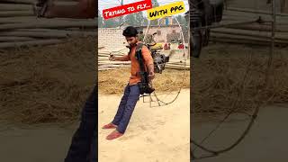 Paramotor thrust test  homemade backpack  paramotoring ppg  best Paramotor paramotor shorts [upl. by Rao]