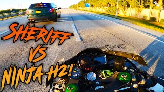 Police Get TROLLED By Bikers Rippin Wheelies😂 Better Luck Next Time Officer  Bikes VS Cops 96 [upl. by Nahum]