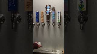 Some tap handles at Growler Bay Brewing food brewer brewed brewmaster taproom brewcrew brew [upl. by Lletnom486]