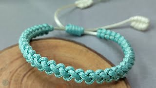 DIY Macrame Friendship Bracelet  Macrame Bracelet Tutorial [upl. by Nileuqaj]