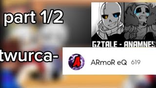 Undertale react to GZtale Anamnesis part 12 [upl. by Luapnhoj]