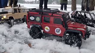 Glöggrundan December 2023 RC car action in the slippery snow [upl. by Amein]