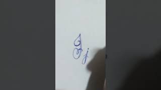 Calligraphy J with normal pen 🖊️calligraphyyoutubeshortscreativebySoni [upl. by Asteria364]